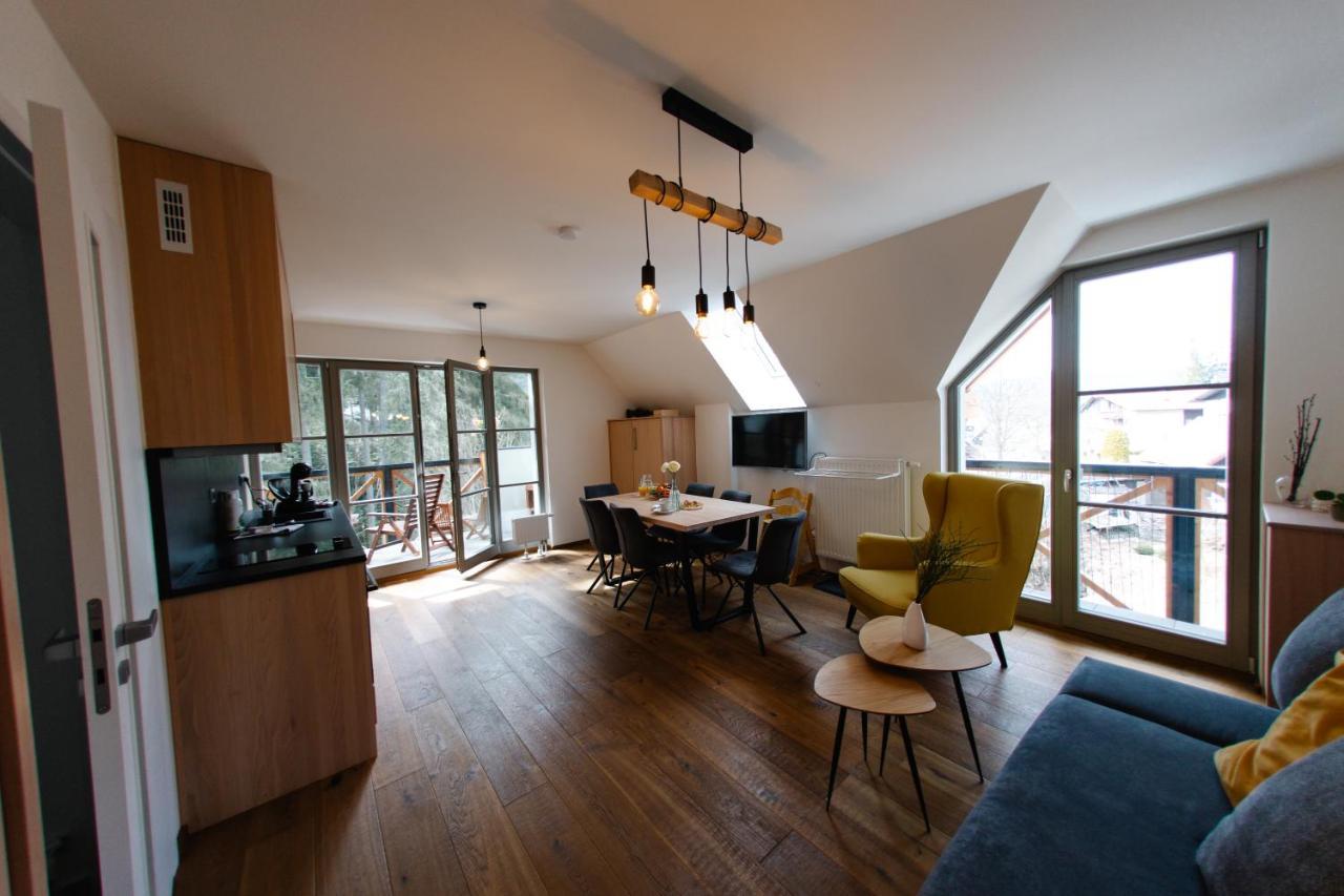 Luxusní horský apartmán v centru Harrachova Exterior foto